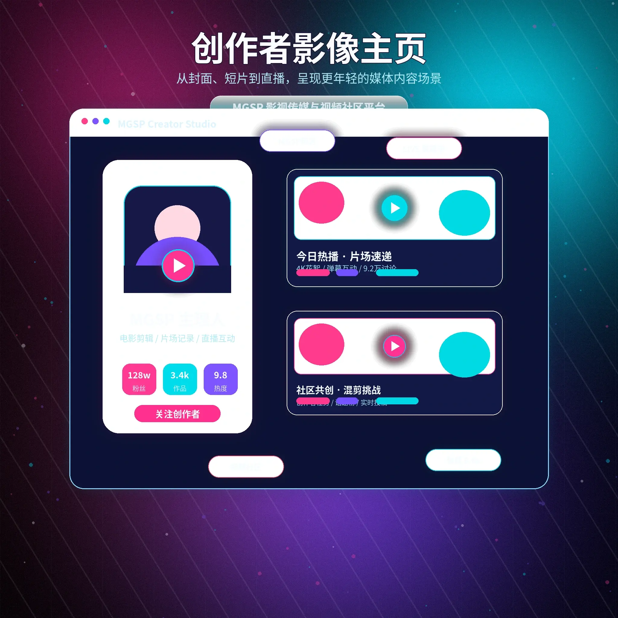 蘑菇视频创作者发布生活动态